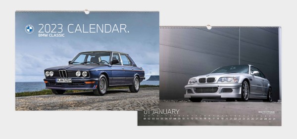 Original BMW Classic Wandkalender 2023