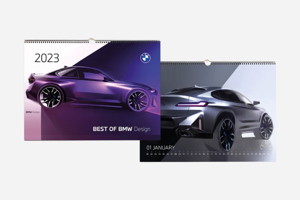 Original BMW Design Wandkalender 2023